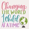 Changing the World Stencil by StudioR12 | Craft DIY Classroom Decor | Paint Teacher Wood Sign | Reusable Mylar Template | Select Size