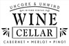 Uncork and Unwind Wine Cellar Stencil by StudioR12 | in Wine There is Truth Latin Phrase | Craft DIY Kitchen Decor | Paint Wood Bar Sign | Select Size