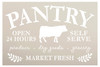 Farmhouse Pantry Open with Cow Stencil by StudioR12 | Self Serve Produce and Dry Goods | Craft DIY Rustic Pantry and Kitchen Decor | Select Size