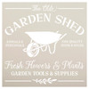 The Olde Garden Shed Stencil by StudioR12 | Fresh Flowers & Plants | Craft DIY Greenhouse Theme Decor | Easy Painting Idea | Select Size