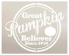 Great Pumpkin Believer Since 1959 Stencil by StudioR12 - USA Made - Craft DIY Halloween Living Room Home Decor | Paint Fall Porch Wood Sign - Pallet