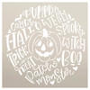 Halloween Pumpkin Spooky Typography Stencil by StudioR12 - Select Size - USA Made - Craft DIY Fall Living Room Decor | Paint Patio Wood Sign