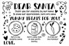 Yummy Treats Santa Milk & Cookies Tray Stencil by StudioR12 - Select Size - USA MADE - Craft DIY Christmas Farmhouse Dining Room Decor | Paint Wood Sign