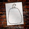Pear Shape Pumpkin Gourd Outline Stencil by StudioR12 - Select Size - USA Made - Craft DIY Rustic Farmhouse Home Decor | Paint Fall Wood Yard Sign