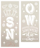 Let it Snow Somewhere Else Tall Porch Stencil by StudioR12 - 4ft - USA Made - Craft DIY Christmas Decor | Paint Reversible Winter Leaner Wood Sign