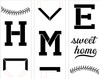 Baseball Home Sweet Home Plate Tall Porch Stencil by StudioR12 - Select Size - USA Made - Paint DIY Summer Porch Leaner | Craft Vertical Welcome Sign