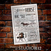 Advice from A Horse Stencil by StudioR12 - Select Size - USA Made - Craft DIY Farmhouse Home Decor | Paint Farm Theme Wood Sign | Reusable Mylar Template