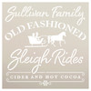 Personalized Old Fashioned Sleigh Rides Stencil by StudioR12 - Select Size - USA Made - Craft DIY Santa Holiday Home Decor | Paint Custom Family Wood Sign | Reusable Template