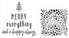 Merry Everything and Happy Always Stencil Set by StudioR12 - Select Size - USA Made - DIY Winter Holiday Home Decor | Christmas Crafting | CMBN657