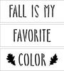 Fall is My Favorite Color Skinny Stack Stencils with Leaves by StudioR12 - Select Size - USA Made - DIY Stacked Books - Paint Set of Three Wooden Blocks - STCL7094