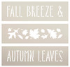 Fall Breeze & Autumn Leaves Stencils for Mini Book Stacks by StudioR12 - Select Size - USA Made - DIY Skinny Stacked Wood Blocks for Tiered Tray - STCL7096