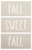 Fall Sweet Fall Skinny Stacked Wood Block Stencils by StudioR12 - Select Size - USA Made - DIY Seasonal Mini Book Stack for Tiered Tray - STCL7099