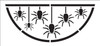 Hanging Spiders Half Round Stencil by StudioR12 - Select Size - USA Made - DIY Spooky Spider Web Door Hanger - Craft & Paint Halloween Decor Signs - STCL7107