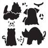 Animal Ghosts & Faces Stencil by StudioR12 - Select Size - USA Made - DIY Cat & Dog Ghost Halloween Pet Decor - Small & Large Reusable Templates for Painting - STCL7128