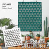 Repeat Geometric Triangle Pattern Stencil by StudioR12 - Select Size - USA Made - Paint DIY Wall Floor Tile | Reusable Mixed Media Template | STCL6802