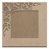 Single Corner Butterfly Garden Frame - Square MDF Surface &  Embellished Overlay - DIY Ready to Paint Wood - Select Size - WDSF1363