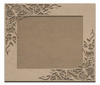 Corner Butterfly Garden Rectangle Frame - MDF Surface &  Embellished Overlay - DIY Ready to Paint Unfinished Wood - Select Size - WDSF1364