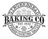 Gingerbread Baking Co Stencil by StudioR12 - Select Size - USA Made - DIY Holiday Kitchen & Christmas Cookie Home Decor - Craft & Paint Retro Bakery Wood Signs - STCL7142