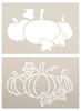 Fall Pumpkin Patch Embellishment Stencil by StudioR12 - USA Made - 2 Part Reusable Mixed Media Template for Painting & Crafting - DIY Seasonal Autumn Decor - STCL7187