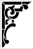 Ornamental Scroll Corner Embellishment Stencil by StudioR12 - Select Size - USA Made - DIY Decorative Border - Reusable Painting Template for Wood, Walls & Floors - STCL7167