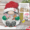 Standing Christmas Gnome Project Set by StudioR12 - USA Made - DIY Gingerbread & Candy Cane Holiday Decorations - Craft & Paint Valentine's Day Decor - CMBN719