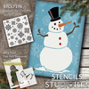 Snowflake Pattern Stencil by StudioR12 - Select Size - USA Made - DIY Seasonal Winter Home Decor - Reusable Mixed Media Template for Painting - STCL7198