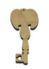 Wood Ornament Key - Angel