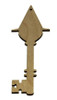 Wood Ornament Key - Witches Hat