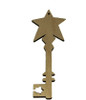 Wood Ornament Key - Star