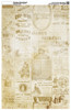 Victorian Adverts Collage Paper - Antiqued  - 10 1/2" x 16"