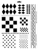 Jumbo 12-in-one Diamonds-Checks-Dots Stencil - 11" x 14"