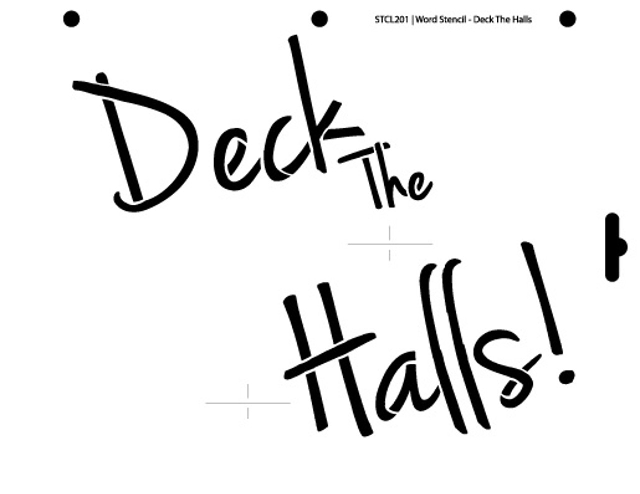 Word Stencil - Deck the Halls