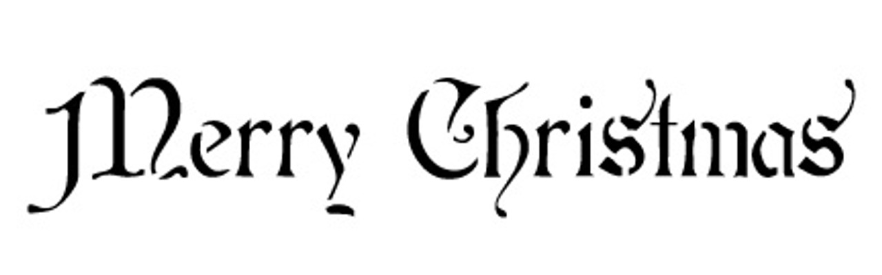 Word Stencil - Merry Christmas - Regal 9 x 3