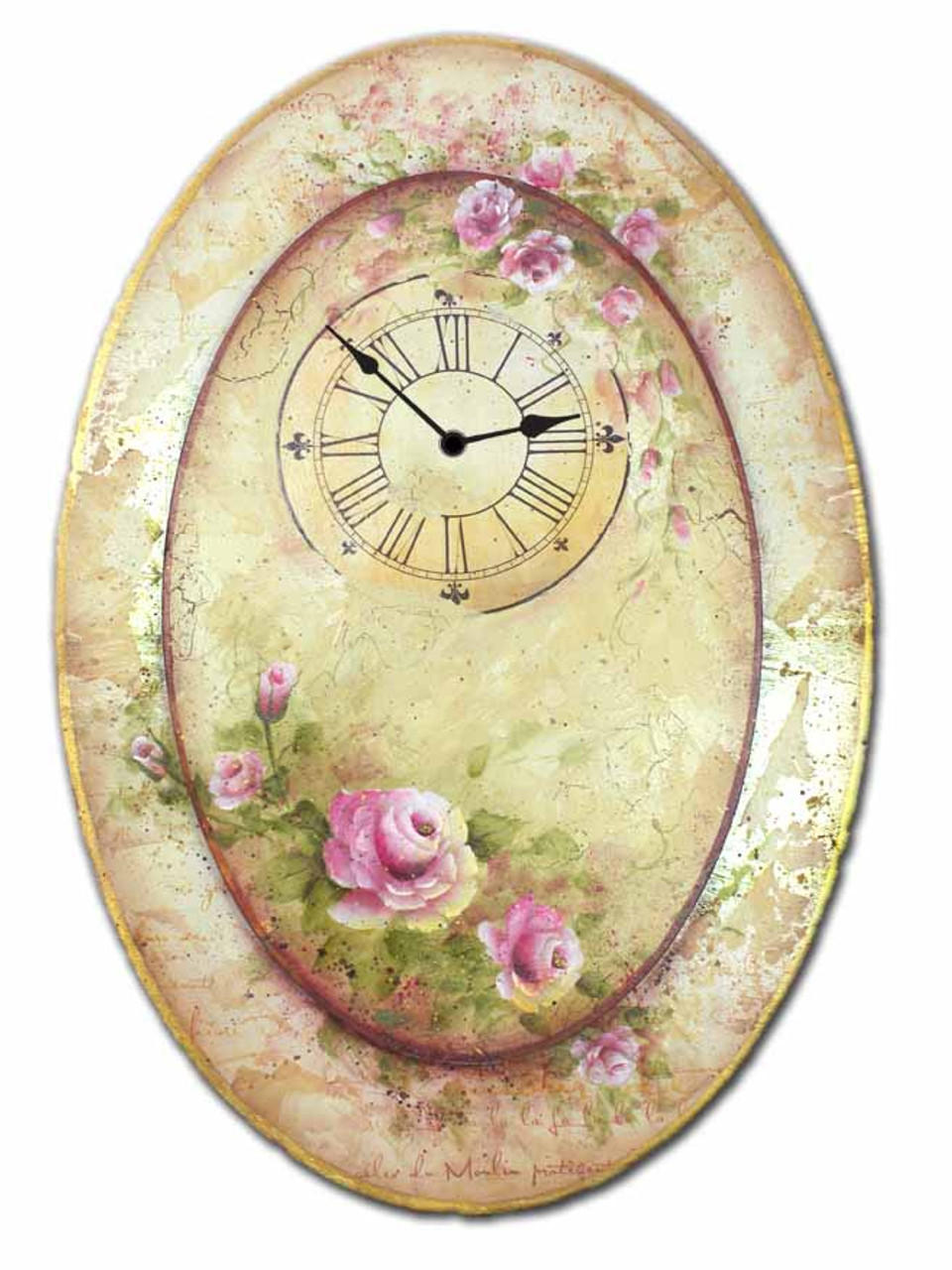 Oval Rose Clock packet - Patricia Rawlinson