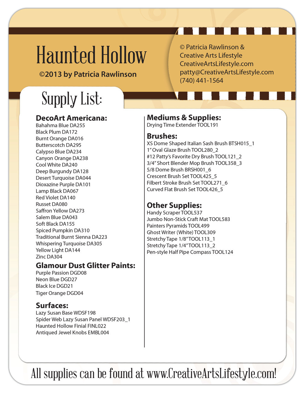 Haunted Hollow Pattern Packet - Patricia Rawlinson