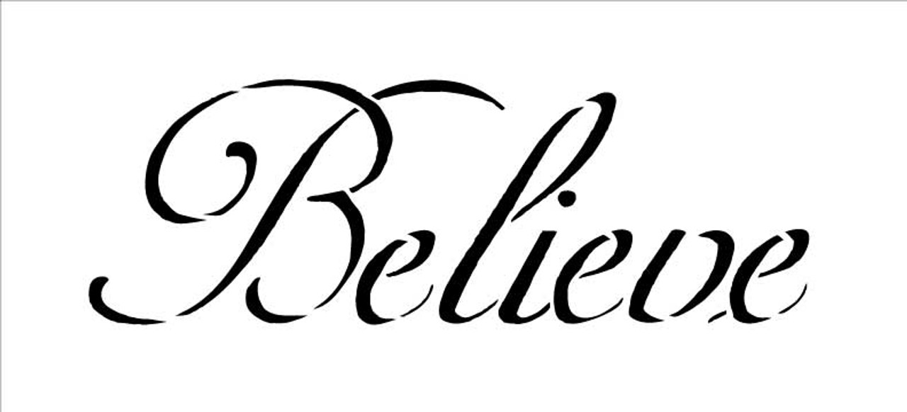 Believe - Word Stencil - 11"x5" - STCL311_2