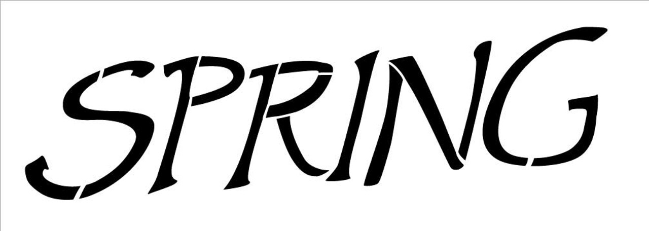 Word Stencil - Spring Exciting