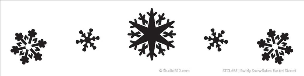 Snowflake Basket Stencil