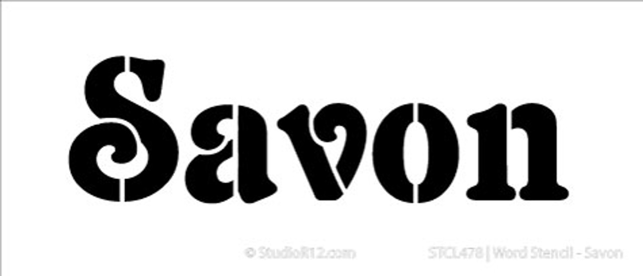 Word Stencil - Savon