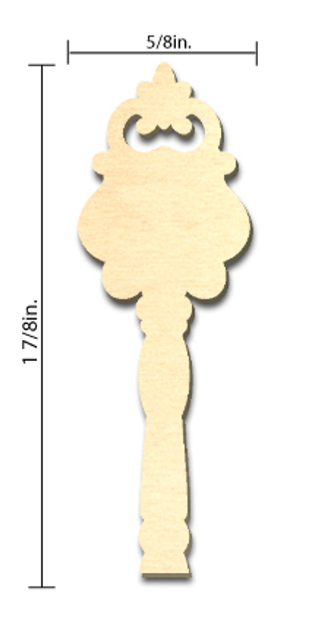 Montecello Key - Head Only  Embellishment - 1 7/8in.