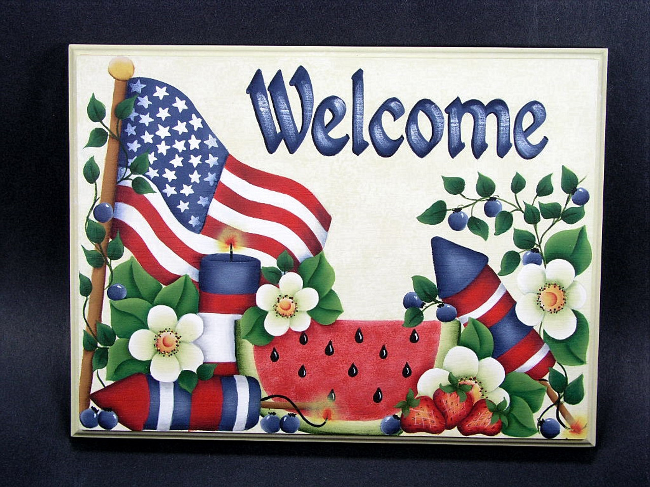 Patriotic Welcome Sign - E-Packet - Jeanne Bobish