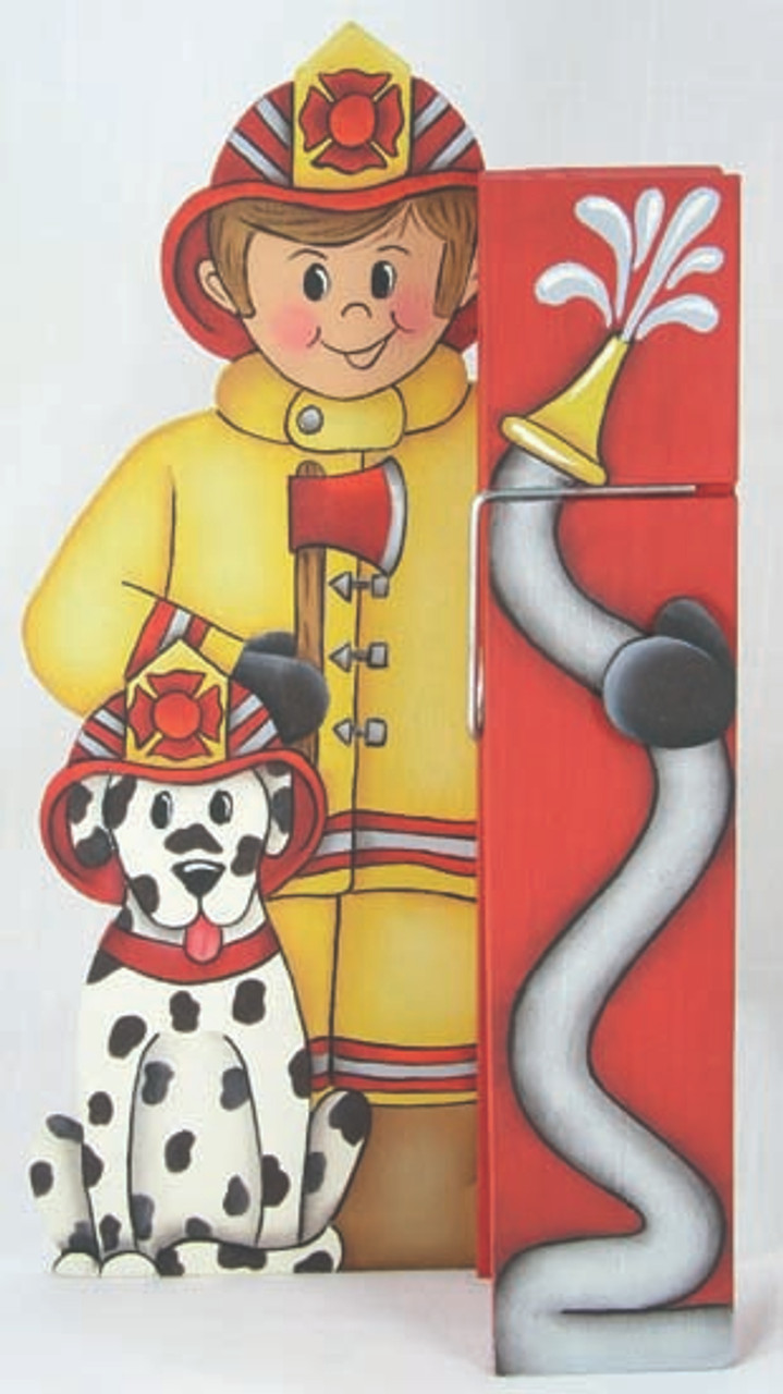 Firefighter Clothespin Buddy - E-Packet - Jeanne Bobish