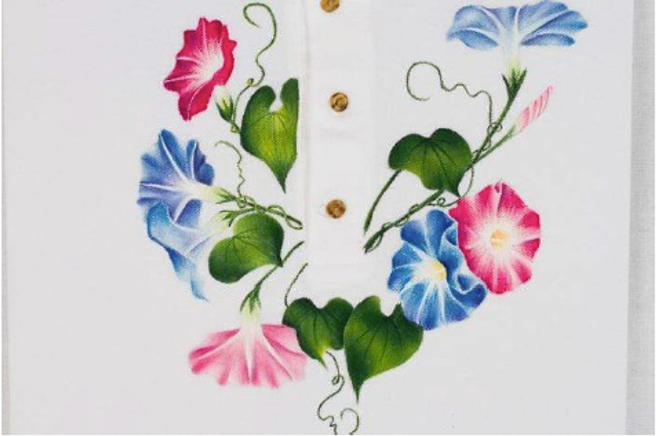 Morning Glories Fabric Painting - E-Packet - Debra Welty