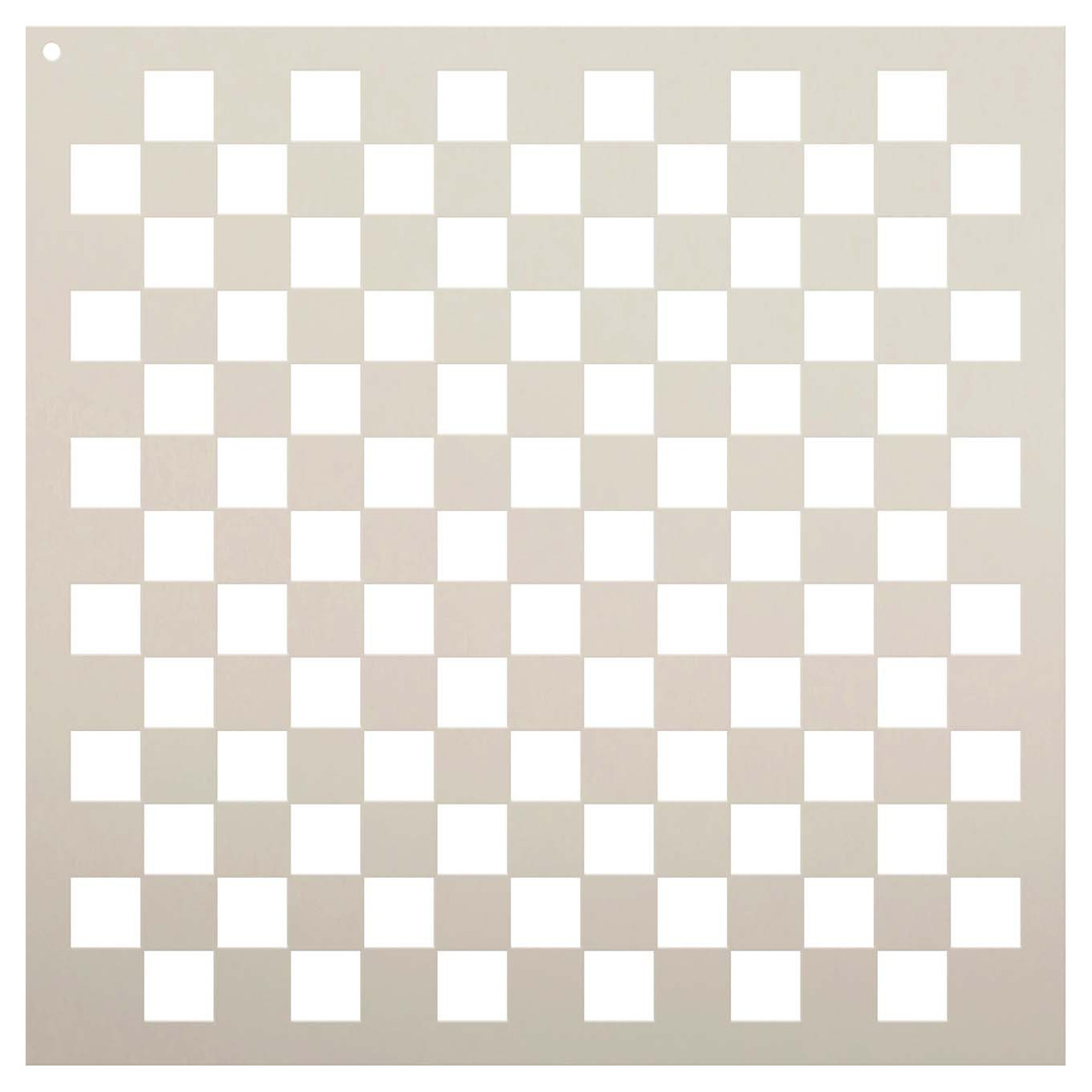 1" Checks - Pattern Stencil - STCL713