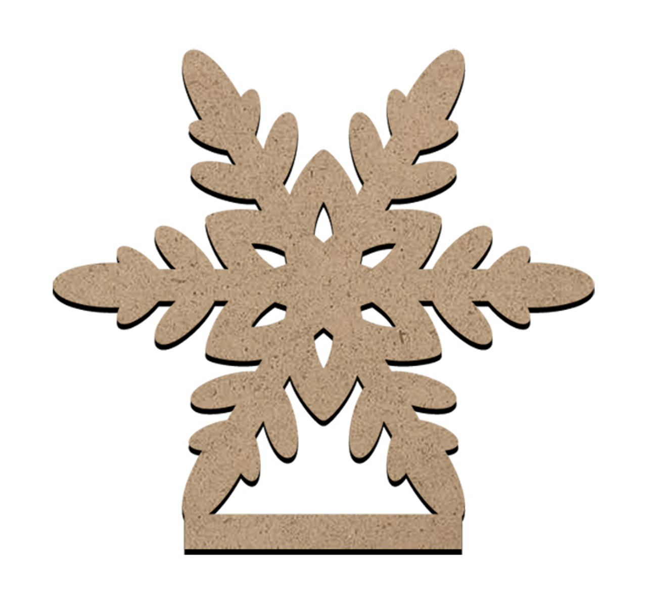 Standing Word Bling Surface - Snowflake - Small - 2" x 3 5/8"
