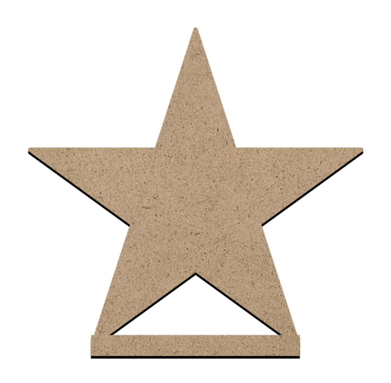 Standing Word Bling Surface - Star - Small - 4" x 3 7/8"