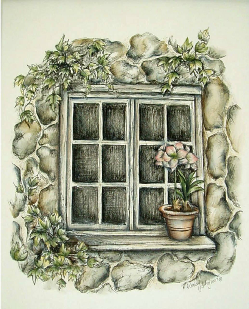 Cottage Window - E-Packet - Wendy Fahey