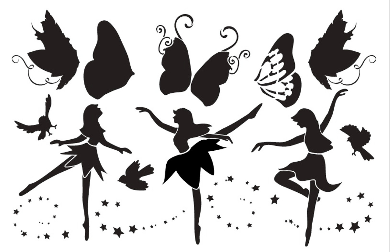 Fairy Dance Art Stencil - 11" x 17"
