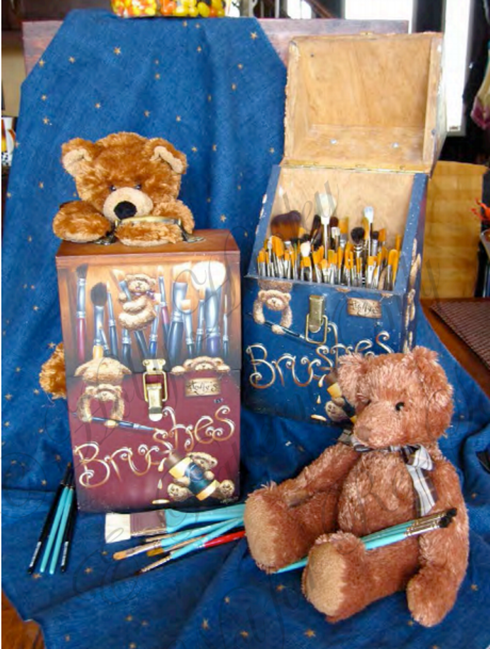 Busy Bears Brush Box - E-Packet - Holly Hanley