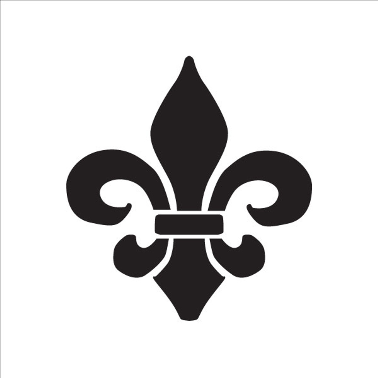 Renaissance Fleur De Lis Art Stencil - 3-1/2"